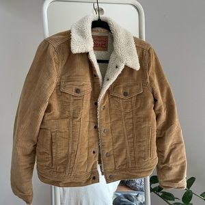Levis Original Corduroy Sherpa Trucker Jacket